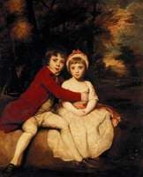 John Parker III, later 1st Earl of Morley, with His Sister Theresa