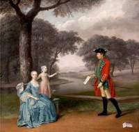 Francis Vincent of Weddington Hall, Warwickshire, with His Wife Mercy and Daughter Ann