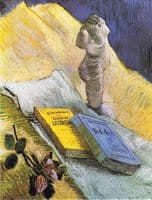 Plaster Statuette, a Rose and Two Novels