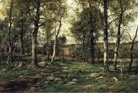 Landscape with Birch Trees, Scalp Level