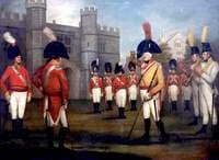 The Staffordshire Militia on Parade at Windsor Castle