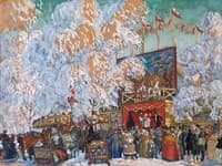 Study for the Painting "Fair Booths"