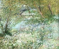 Banks of the Seine with Pont de Clichy in the Spring
