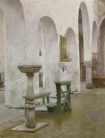Interior of the Church of Sta Maria in Porto Fuori, Ravenna