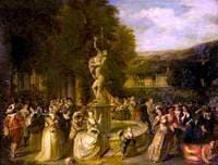 A Festive Gathering in a Park