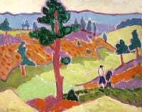 Landscape with Figures and a Gothic Monument