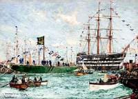 'Shamrock IV' and 'Victory', 26 May 1914