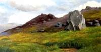 A Moorland Landscape, with Rocky Outcrop