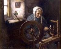 Old Lady Spinning