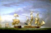 Action Between the 'Amazone' and HMS 'Santa Margarita': Cutting the Prize Adrift, 30 July 1782