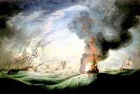 Loss of HMS 'Ramillies', September 1782: Blowing Up the Wreck