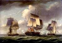 The 'Artois' Capturing Two Dutch Privateers, 3 December 1781