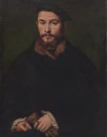 Portrait of a Man with Gloves