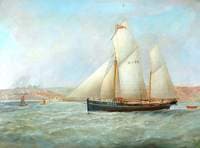 The Brig 'Hilda' WY64 off Whitby