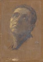 Head of a Man with Upturned Eyes