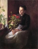 Woman with a Geranium