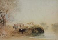 Cattle on the Banks of a River