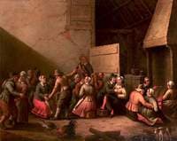 Peasants Carousing in a Barn