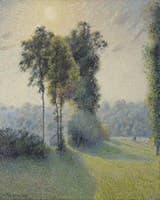 Landscape at Saint-Charles, near Gisors, Sunset