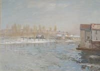 The Loing and the Mills of Moret, Snow Effect