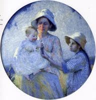 Mother and Two Children