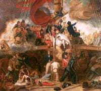 The Death of Nelson at the Battle of Trafalgar, 21 October 1805