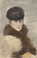 Méry Laurent Wearing a Small Toque