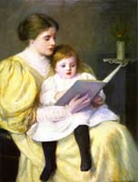 Mother and Child Reading
