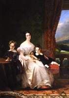 Mary Barbara, Lady Chichester, with Her Two Elder Sons