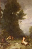 Centaurs Exercising by Shooting with the Bow