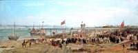 Laying the Foundation Stone of Birkenhead Docks, 1845