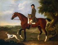 Mr Russell on his Bay Hunter