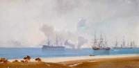 Ships Standing off a Beach