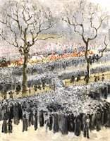 The Funeral Procession of Queen Victoria Passing through Hyde Park, London
