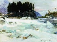 The Katun River in Winter