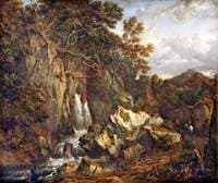 A Waterfall in Glen Shira near Inveraray