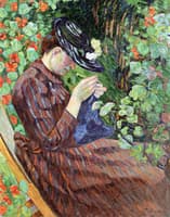 Madame Guillaumin Sitting in a Garden