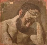 Study of a Man with Head in his Hands