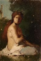 Semi-Nude Female Seated