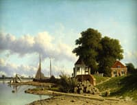 The River Lek in Elshout