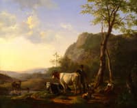 Landscape with Shepherds and Cattle