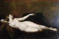 Woman Lying on a Couch