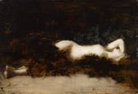 Naked Woman Lying on Fur
