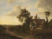 Landscape with a Cottage and a Figure