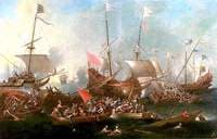 The Battle of Lepanto, 7 October 1571