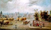 Lime Street in 1818, Site of St George's Hall