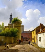 Street in Huy, Belgium