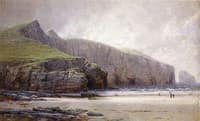 Fisherman on the Shore, Trebarwith Strand, Cornwall