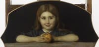 Young Girl Holding an Orange