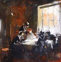 Study of Maids at a Table (detail)